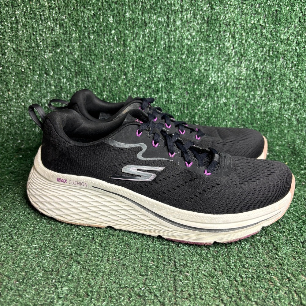 Skechers Max Cushioning Elite 2.0 Levitate Training Sneaker Black Womens‎ Sz 7.5